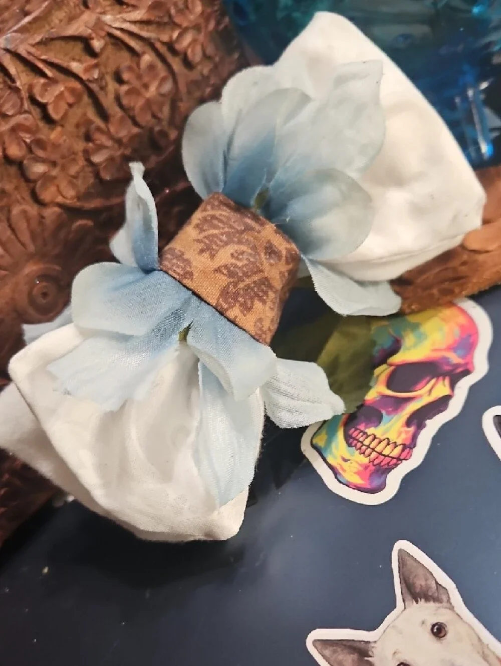 Handmade Floral, Paisley Bow Tie Pet Collar Accessory NEW